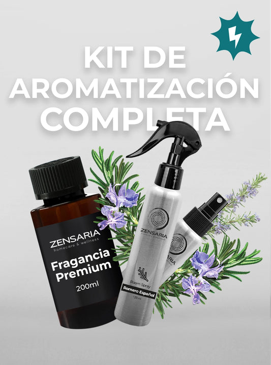 Kit de Aromatización Completa – Room Spray 120ml + Fragancia Premium 200ml