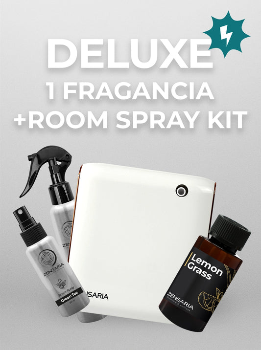 Pack Deluxe en Promo – Difusor + Fragancia + Room Spray Kit