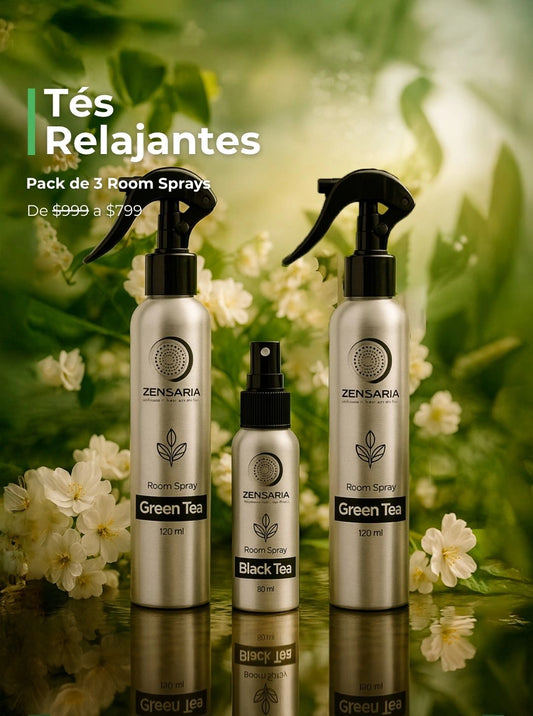 Set de Ambientadores en Spray “Tés Relajantes” – 3 unidades